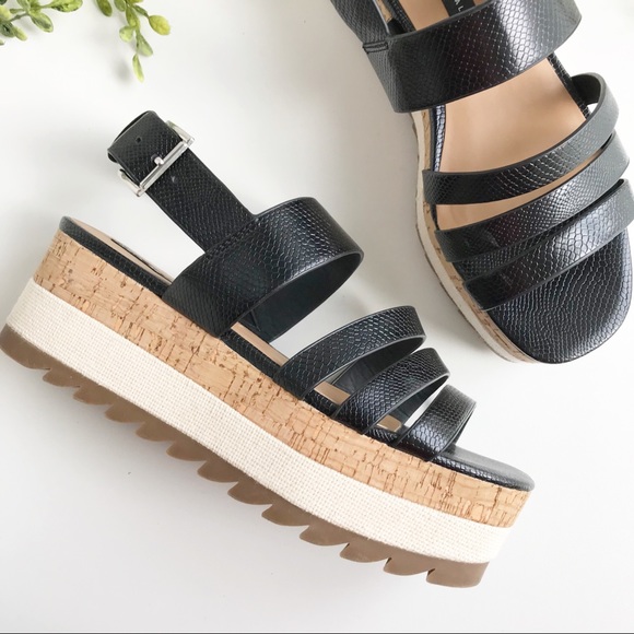 Zara Shoes - Zara Trafaluc | Contrast Platform Sandal | 39/8